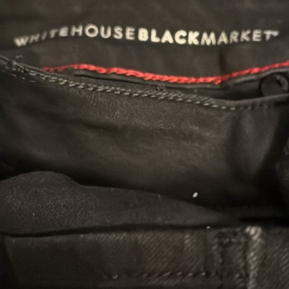 White House Black Market the jegging skinny jeans low rise black Sz 00 - Picture 6 of 7